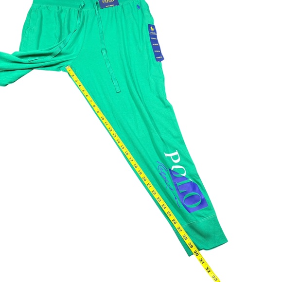 Polo Ralph Lauren Sleep Jogger Green Logo Lounge Pants XL NWT - Picture 7 of 9